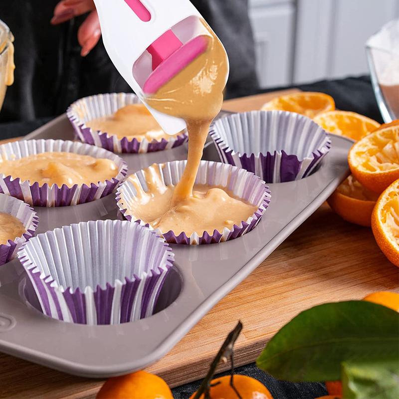 Cake Batter Dispenser Spoon Flour Paste Dispenser Spoon DIY Cupcake Spoon Batter Dispenser Baking Tools Kitchen Accessories