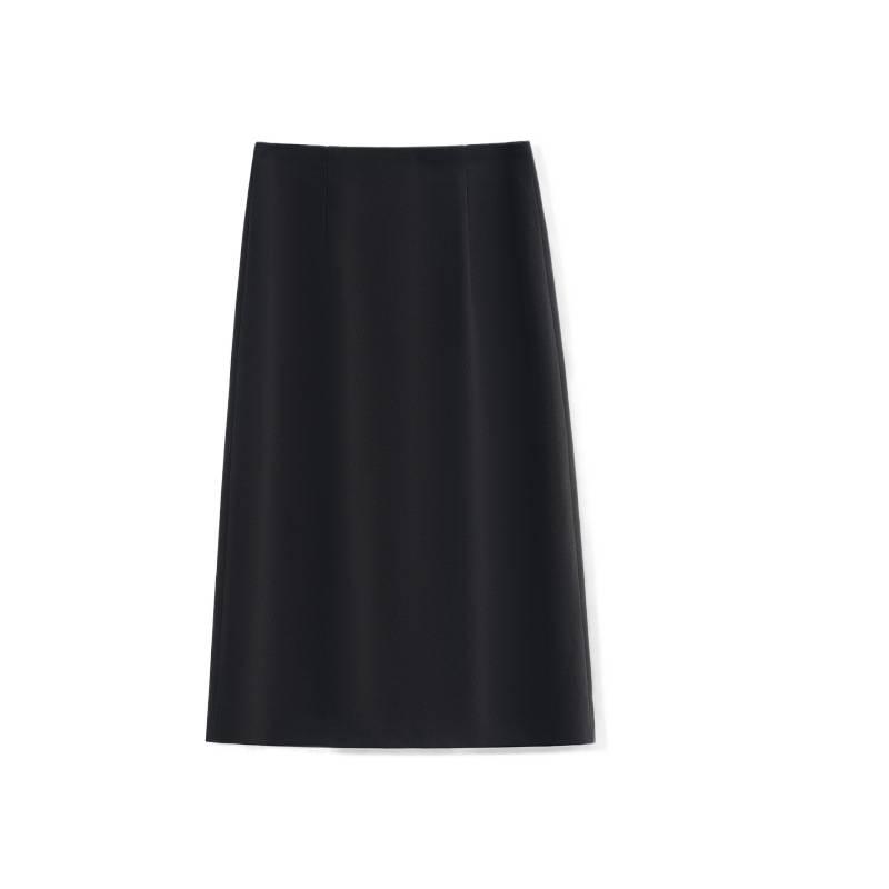 Elegant Women's High-Waisted A-Line Skirt: Slimming, Simple, and Hip-Hugging for Spring/Autumn 2026