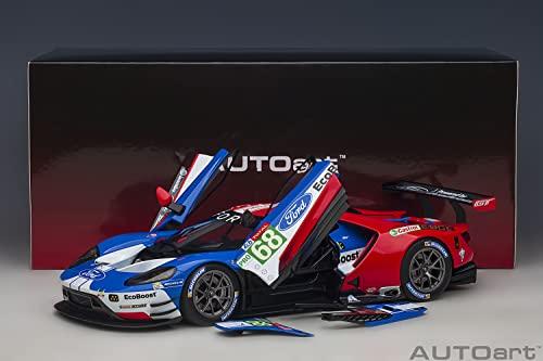 AUTOart 1/18 Scale Scale Model 81912 Ford GT 2019 #68 Le Mans 24 Hours LMGTE Pro Class Blue/White/Red