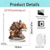 Colorful Rabbit 2D Acrylic Ornament for Easter and Valentine's Day Decor