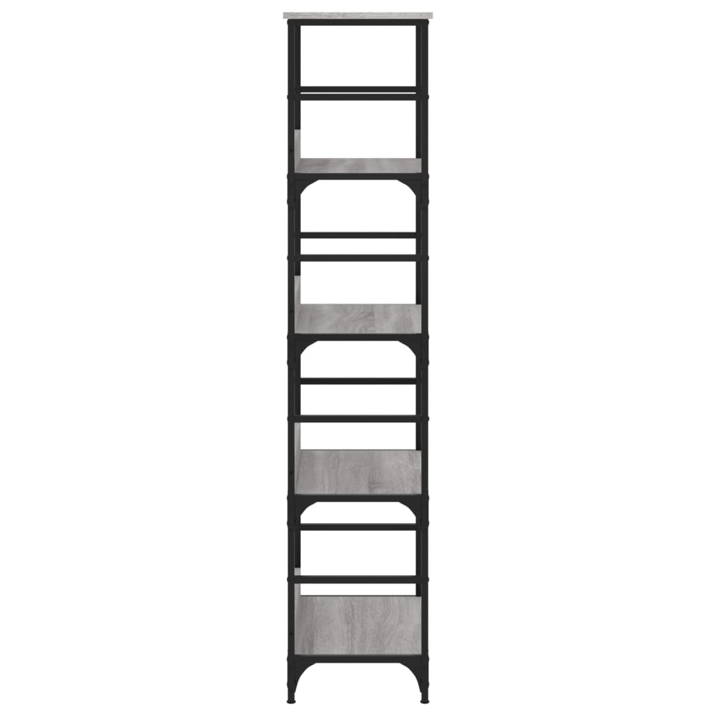 Bookshelf Gray Sonoma 50x33x153 cm Engineered Wood