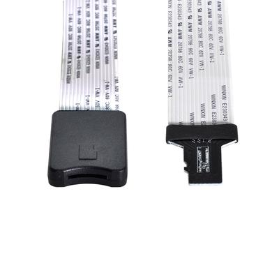 CY Micro-SD TF Memory Card Kit Male To TF Micro-SD Card Female Extension ReaderWriter, Soft Flat FPC Data Cable Extension Cable 25cm Compatible with