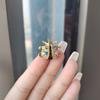 Female Fashion Rainbow Crystal Cute Ladybuy Brooches For Women Luxury Gold Color Rhinestone Alloy Animal Brooch Safety Pins