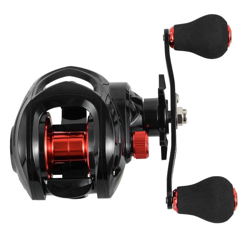 New Fishing Reel 7.2:1 Gear Ratio Max Drag 10kg 5+1BB Bearings Bait Reel with Aluminum Spool Magnetic Brake Suitable for Bait Freshwater Fishing
