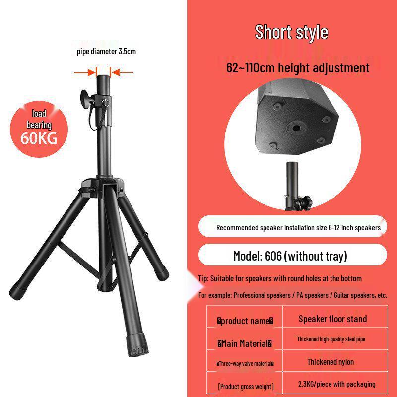 All-Metal Professional Audio Speaker Stand Tripod with Outdoor Carry Bag