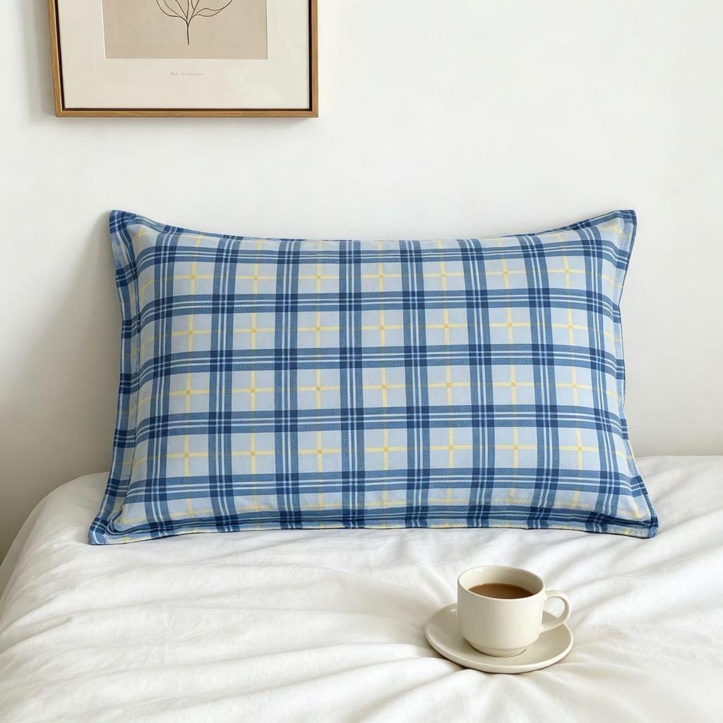 Thickened Large Single Pillowcases for Adults - Simple Summer Cover, Ideal for Dormitory Use (One Pair)