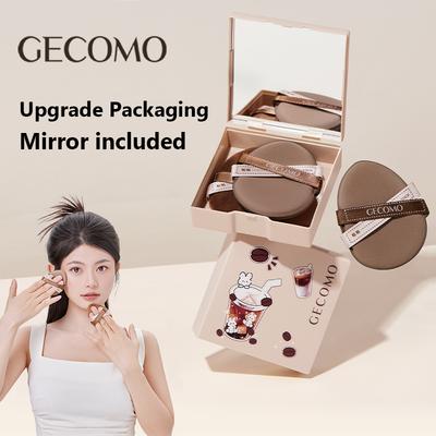 2Pcs/set Powder Puff Set Box with Mirror Wet And Dry Dual Use Super Soft Makeup Sponge And Loose Powder Air Cushion