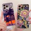 For Apple iPhone 17 Pro Max Case Luxury Flowers New Painted Cover Clear Silicone Case For iPhone 17 Air iPhone17 Pro Soft Fundas