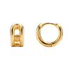 PICOMENT #006 Two Line Small Earrings _ Gold