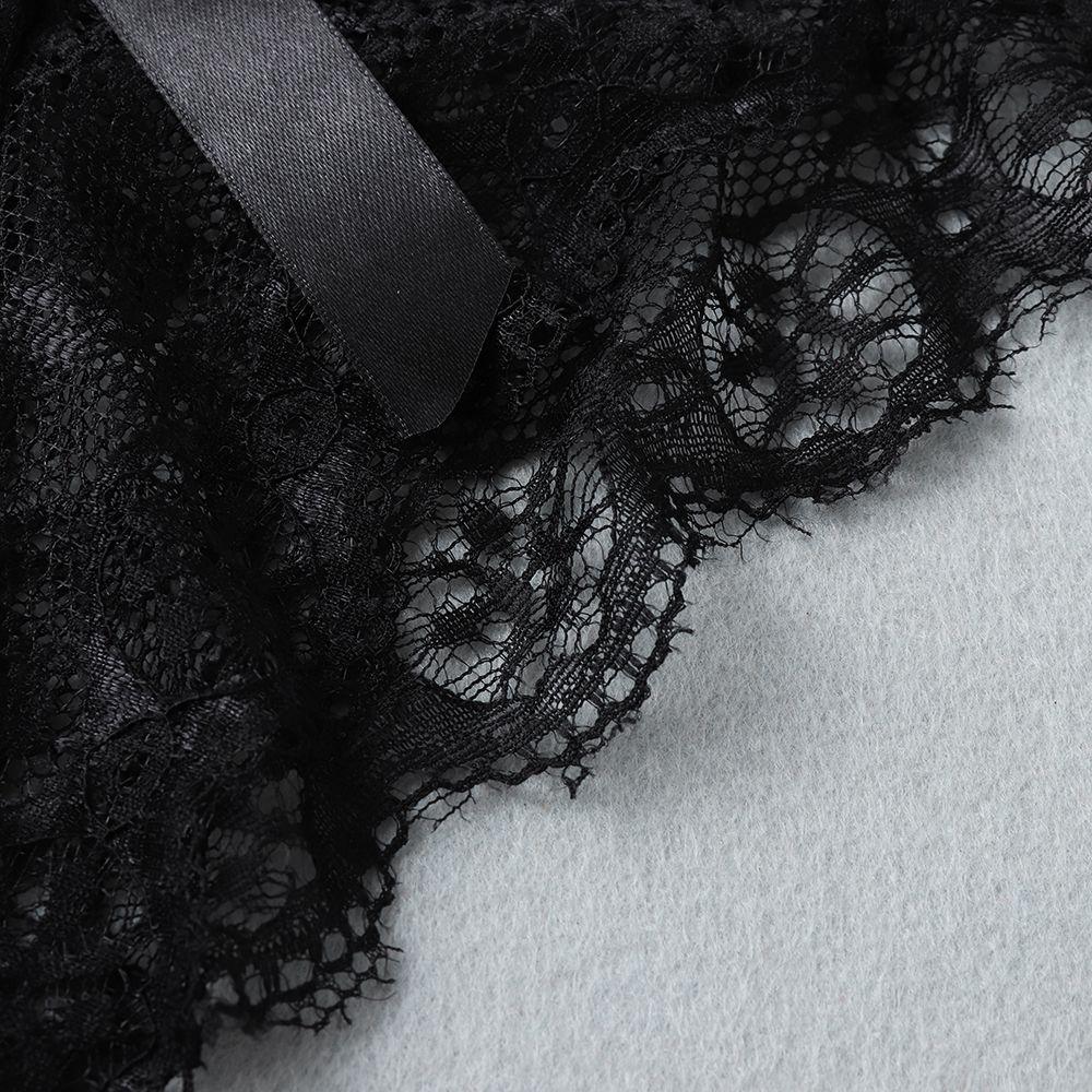 Lingerie Sexy Underpants Lace Flowers Hollow Bow Panties Women's Underwear G String Thong