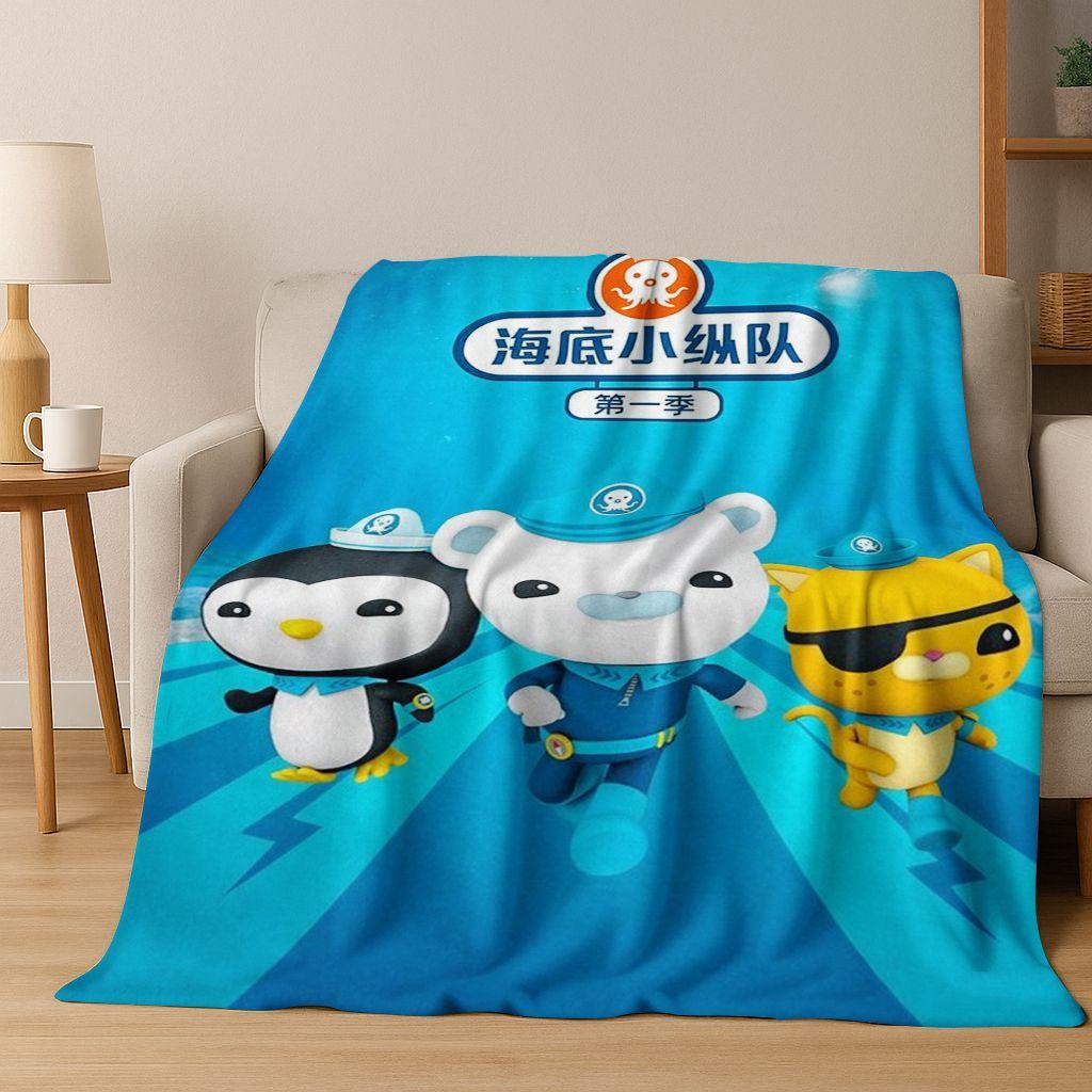 26 Stil Octonauts Barnacles Cartoon Flanell Decke, Warme und Gemütliche Weiche Überwurfdecke für Zuhause Schlafzimmer Bett Sofa Abdeckung Kinder Geschenk