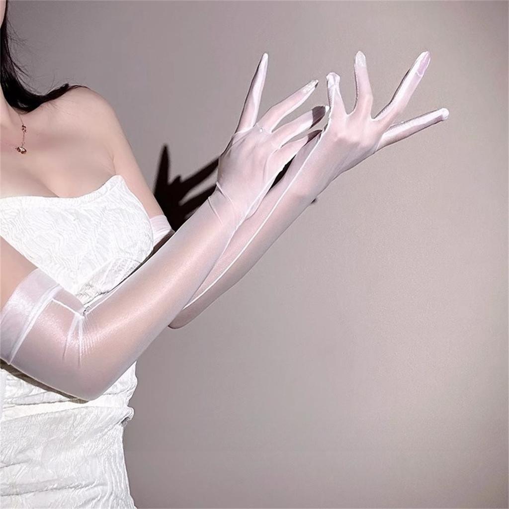 Erwachsene Frauen Cosplay Handschuhe Lange Sexy Abend Performance Hochzeitskleid Handschuhe