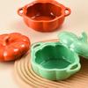 Ceramic Pumpkin Pot with Lid, Oven Baking Pan, Kitchen, Halloween Party, Festival Decoration, Soup Salad, Cereal Bowl