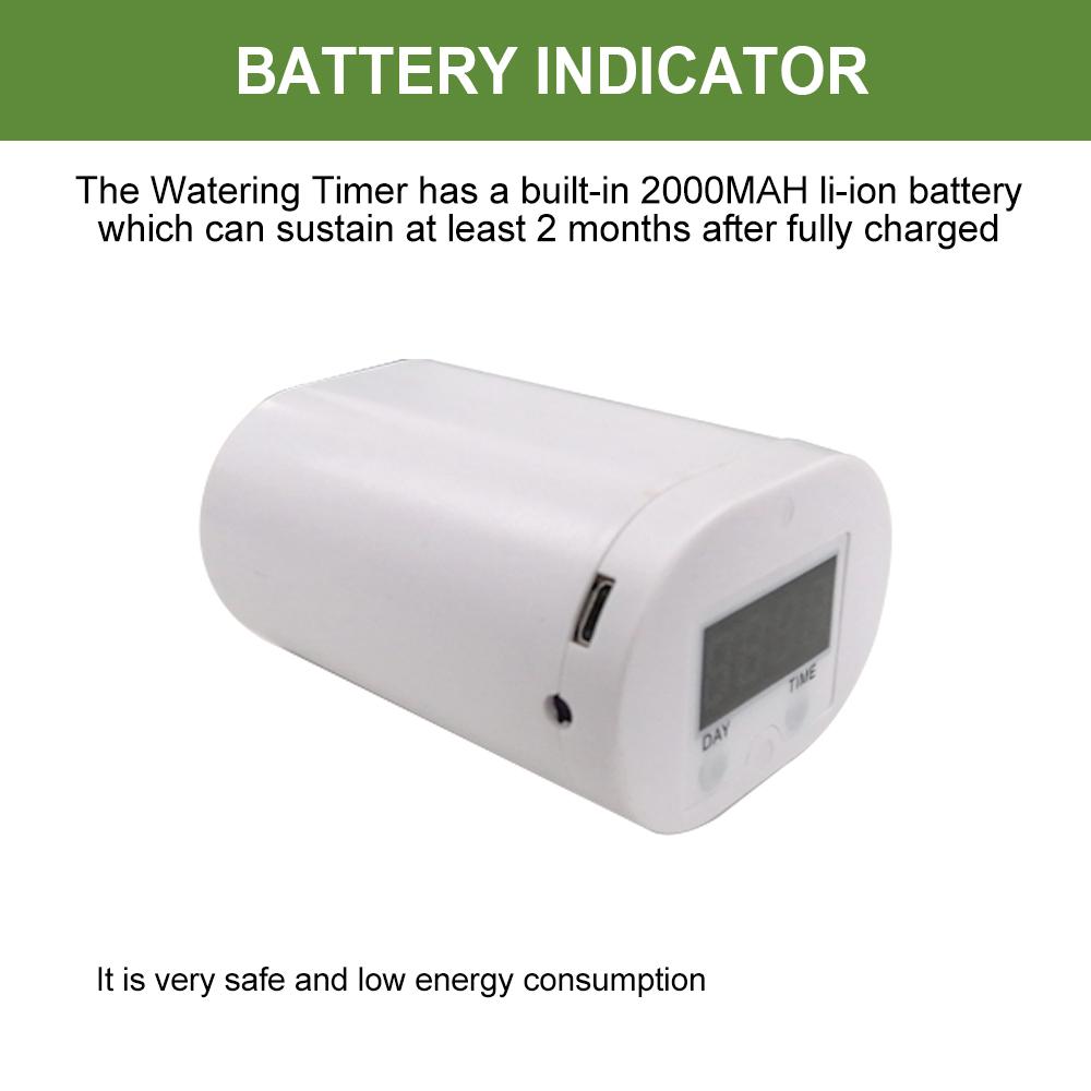 Automatic Watering Pump Controller Timer Watering System Kit Intelligent Indoor Plants Drip Irrigation Device 8 Drip Heads Garden Water Pump