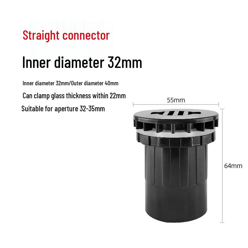 UPVC Fish Tank Plumbing Fittings: Hard Water Pipe Connector & Elbow Tee (Black)