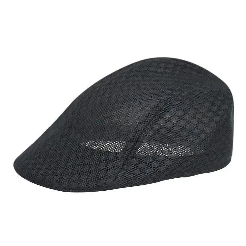 Beret Mesh Men Summer Spring Hats Air Permeable Ventilated Berets Caps For Women Touring Cap For Men  Women Gender Neutral Outdoor Sport Sun Hat