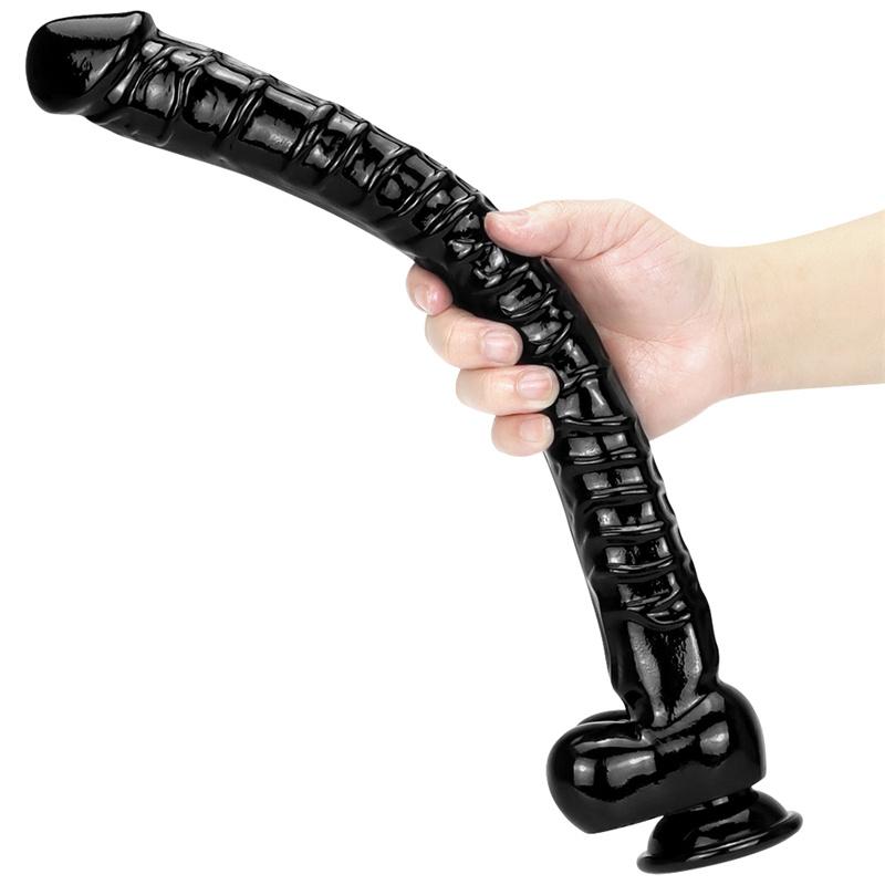 4cm Super Long 41cm Simulation Sucker Dildo Anal Plug Anal Female Thrusting Anal Sex Toy Sex Products