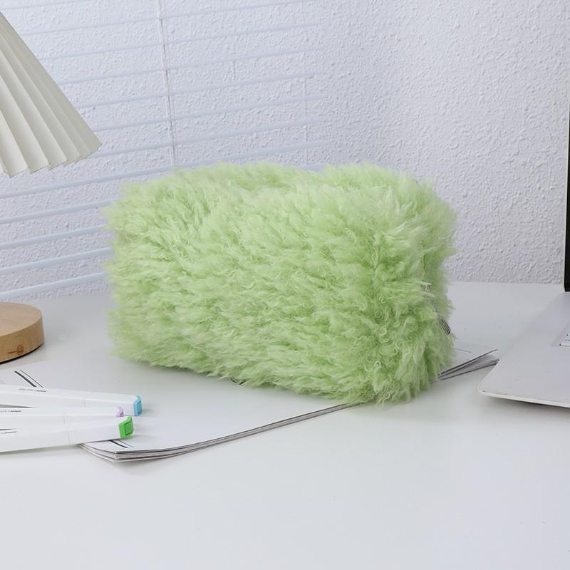 New Korean Style Cute Large Capacity Cosmetic Bag Portable Plush Storage Bag Instagram Style Skin Care Products Washes Storage Bag
