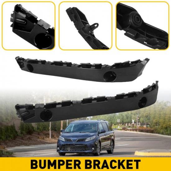 Pair Front Bumper Cover Brackets Support Retainer For Toyota 2011- Sienna