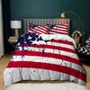 3D Striped Pattern National Flag Bedding Set Men Boy Duvet Cover Pillowcases 2/3pcs Single Double Bed Cover Gift Home Textile