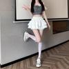 Herbstlicher High-Waist Petite Ballett Puffrock mit schlankmachender Chubby Hose - Süßer Stil Übergröße Damen Neuankömmling.