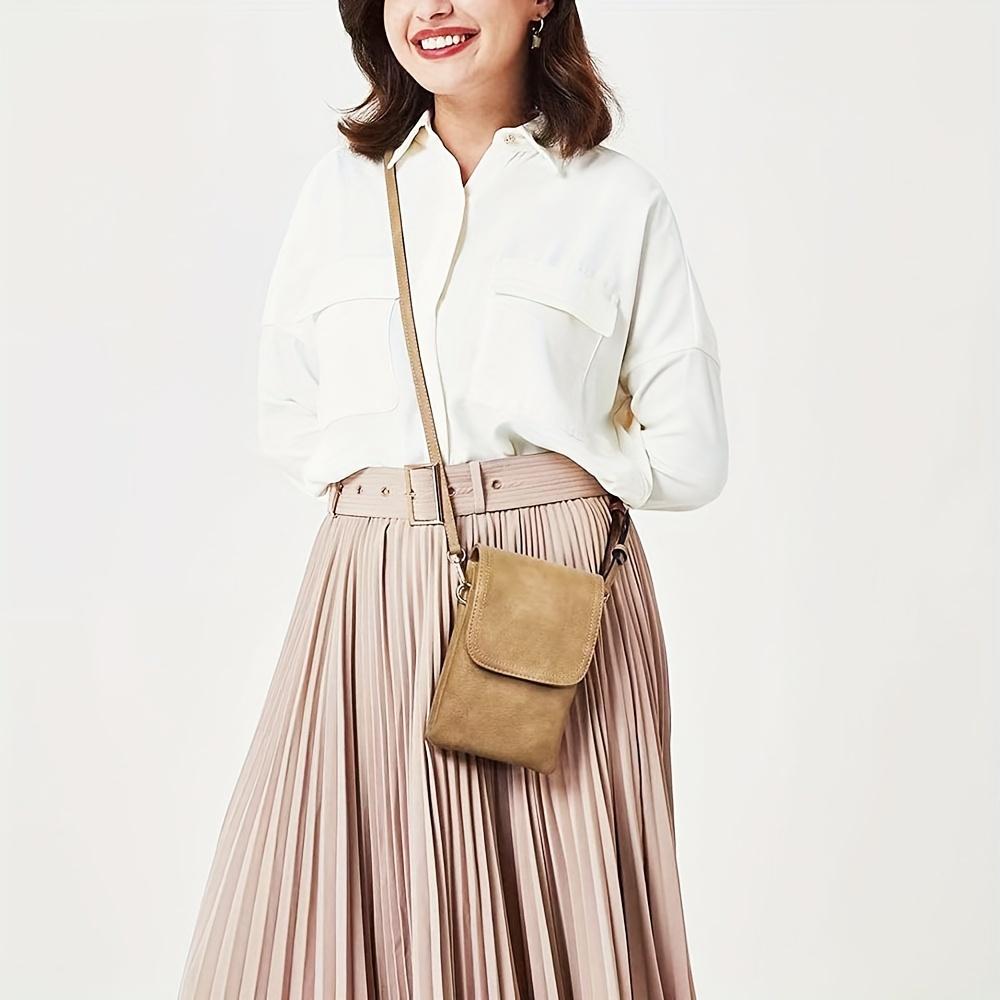 Women's Crossbody Bag, Phone Holder, Wallet, Small Square Shoulder Bag with Adjustable Shoulder Strap, Suitable for Everyday Wear and Commuting.