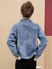 Women's Slim-Fit Versatile Vintage Denim Jacket - Korean Style for Spring/Autumn 2025