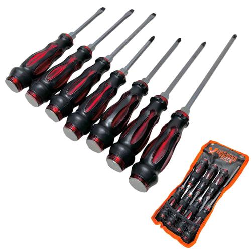 Kaimanaao 7-Piece Penetration Screwdriver Set, Phillips and Flathead, Magnetic, DIY Repair Tool