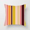 Nordic Pink Geometric Cushion Cover Home Decor Sofa Pillowcase Floral Print Soft Peach Skin Pillowcase