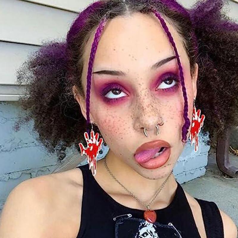 Halloween Ear Drops Ear Jewelry Drop Earrings Ear Accessories Dangle Earrings Acrylic Material Perfect for Halloween