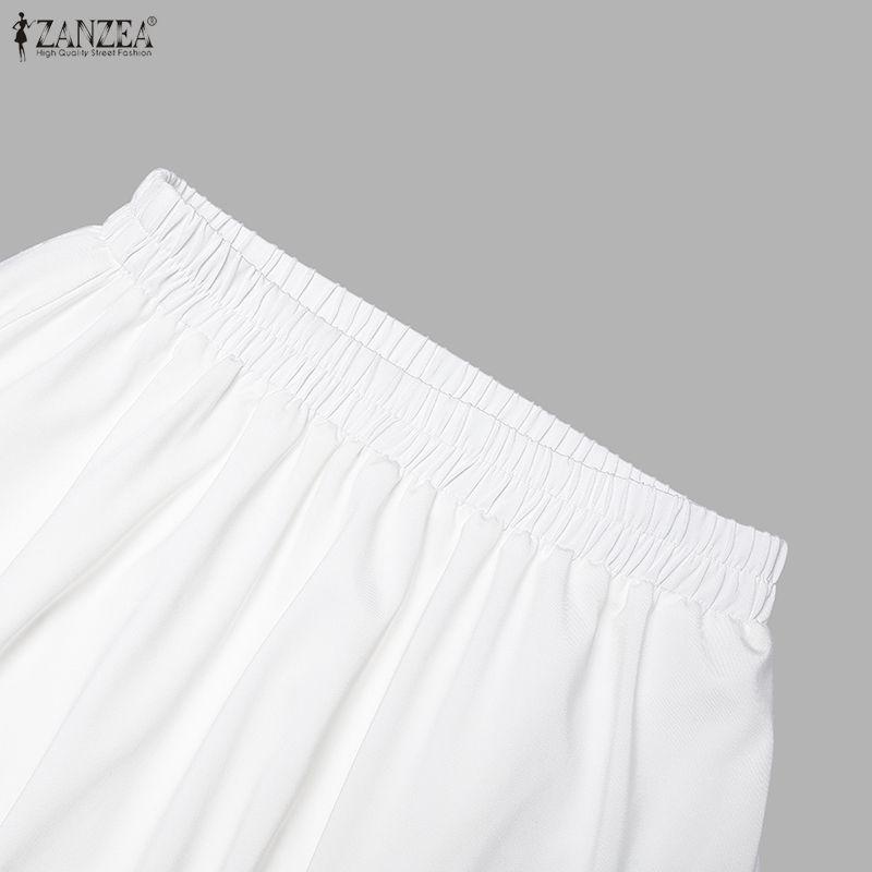 ZANZEA Women Short Sleeve T-Shirts and Long Skirts Summer Two Piece Suit Sets