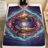1Pc StarAnimals Print Flannel Blanket, High quality Comfortable for All Seasons, Home Decor, Warmth and Comfort, Perfect for Christmas Gifts
