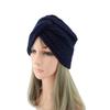 Casual Twist Knitted Turban Hat Warm Bonnet Design Cashmere Bonnet Cross Wrap Head Women's Headwear Autumn Winter