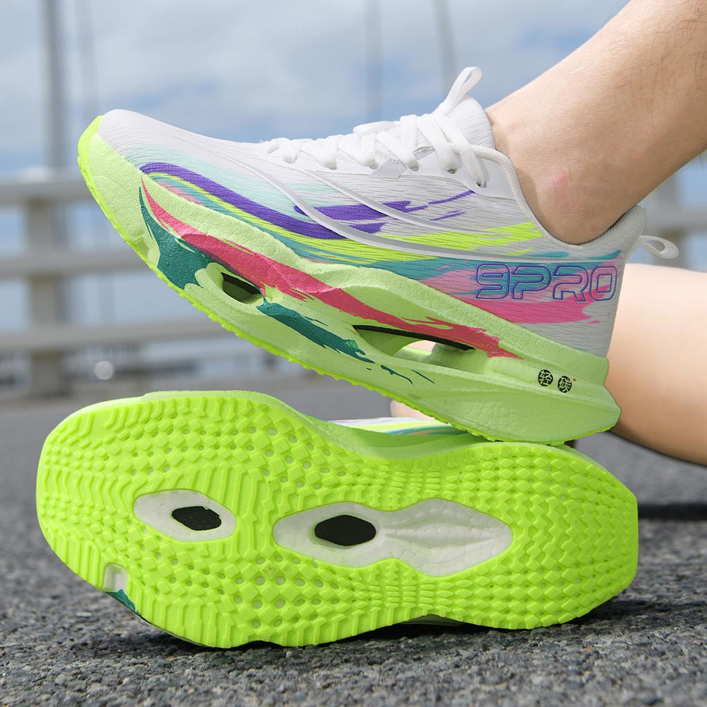 Men's carbon plate running shoes, marathon-specific breathable and lightweight sports shoes, women's comfortable sports shoes
