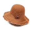 Summer Casual Flat Brim Hat Women's Floral Sunshade Beach Cap Face Hats
