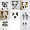 Toilet cover hinge, stainless steel slow lowering fixing bracket, hinge metal accessories, thickened screws