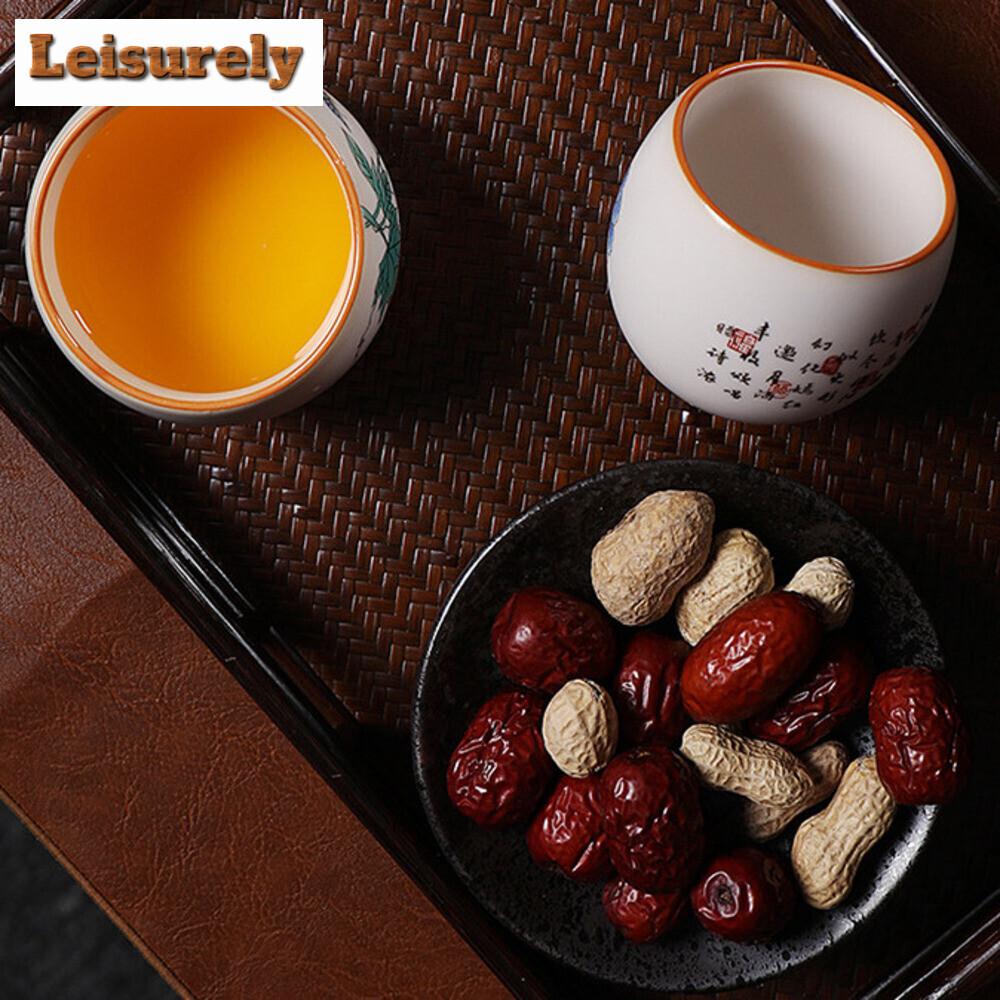 Handmade Ru Kiln Ceramic Teacup Hand-painted Landscape Master Cup Ice Cracked Glaze Large Tea Bowl Opening Chazhan Kungfu Teaset