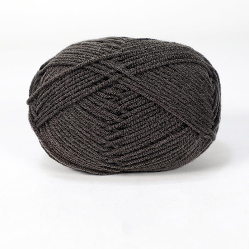 Milk Cotton Yarn 4 Strand Combed Fiber Milk Cotton Medium Fine Yarn Handmade Knitted Sweater Scarf DIY Material Bag