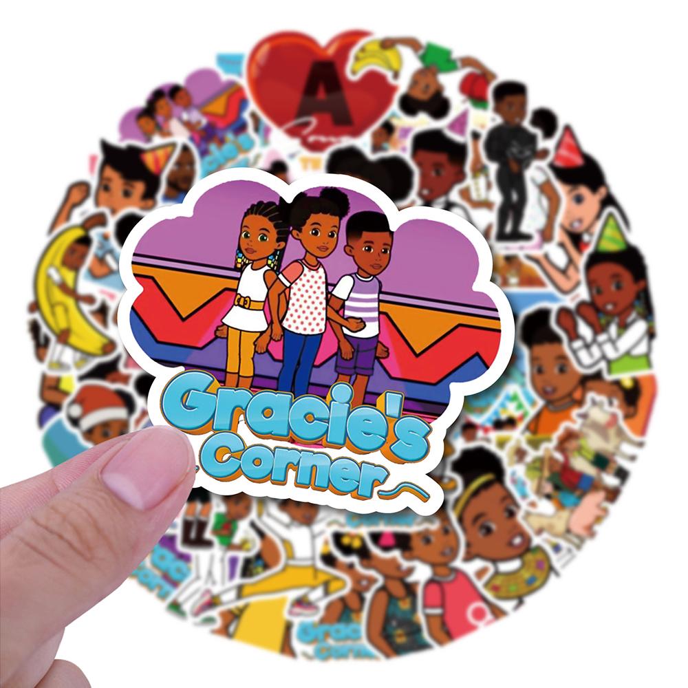 Gracie's Corner Vinyl Stickers for Scrapbook Cup Notebook Bike Skateboard Guitar