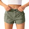 Women High Waist Denim Wide Leg Shorts Loose Fit Casual Vintage Style Button Closure with Pocket Design for Daily Wear