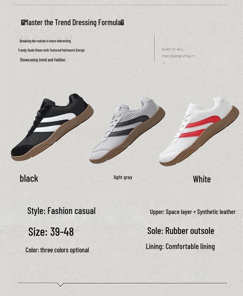 2026 Spring/Summer Men's Wide Toe Non-slip Casual Sports Shoes with Soft Sole