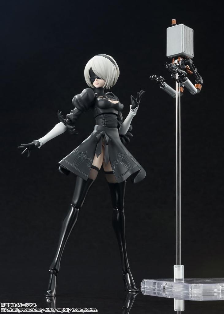 TAMASHII NATIONS 2B Approximately 150mm PVC ABS Painted Movable Figure S.H.Figuarts "NieRAutomata Ver1.1a" &