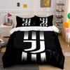 Zwarte Juventus logo strepen. Beddengoedsets Dekbedovertreksets Dekbedovertrekken Kussenslopen(1 * Dekbedovertrek 2 * Kussenslopen zonder dekbedvulling)