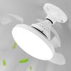 14inchs 24W Household Foldable Blade Small Exhaust Fan Electric Ceiling Fan With Light E27 Socket Invisible Ceiling Fan