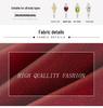 2023 Autumn Elegant Knee-Length Dress for Middle-Aged Women - Slimming Plus Size, Perfect for Weddings and Special Occasions