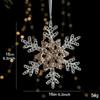 Christmas Tree Pendant Acrylic Ornament Sequin Xmas Decoration Winter Theme for Nursery