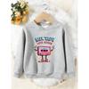 Unisex Kids Crewneck Sweatshirt, Retro Mix Tape Love Songs Cartoon Cassette Print Pullover, Boys Girls Vintage Sweatshirt For Kids Over 4 Years Old