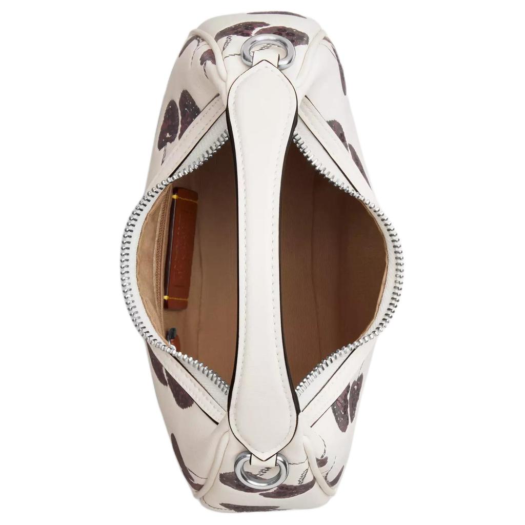 Coach Carmen 19 Cherry Pattern Print Leather Mini Handbag Women Handbags White CCZ22-SVCAH