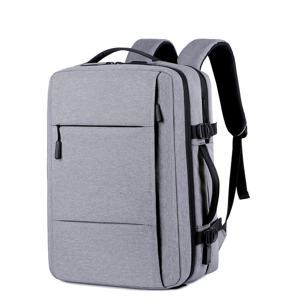 Klassischer Reiserucksack für Herren, Business-Rucksack, Schule, erweiterbare USB-Tasche, große Kapazität, Laptop, wasserdicht, modischer Rucksack