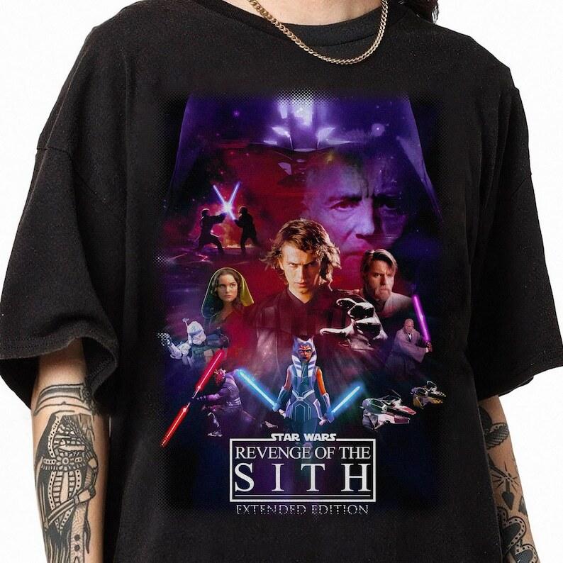 Anakin Skywalker Shirt Darth Vader Tee Jedi Shirt Vintage Revenge of the Sith M